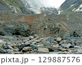 Tseisky glacier on the northern slope of the Greater Caucasus, North Ossetia 129887576