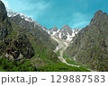 Ecotrail to the Tsei Glacier along the Tseidon River Valley in North Ossetia 129887583