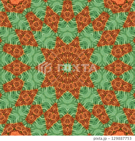 Traditional design with phulkari kalamkari motifs from Pakistan and Indian culture. Geometric ethnic floral pattern for carpet dupatta batik embroidery. Panjabi Digital print as boho Aztec texture art Traditional design with phulkari kalamkari motifs from Pakistan and Indian culture. Geometric ethnic floral pattern for carpet dupatta batik embroidery. Panjabi Digital print as boho Aztec texture art 129887753
