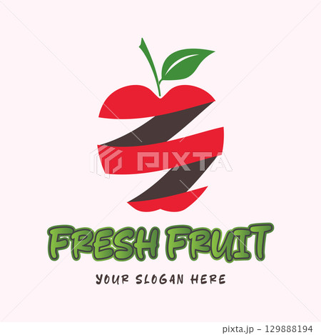 Iconic Apple Inspired Emblem 129888194