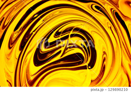 Golden background of smooth lines. 129890210