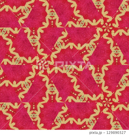 Embroidery and batik design concept. Antique art for clothing print, sublimation block, interior decoration idea. Abstract pattern for the carpet background Embroidery and batik design concept. Antique art for clothing print, sublimation block, interior decoration idea. Abstract pattern for the carpet background 129890327