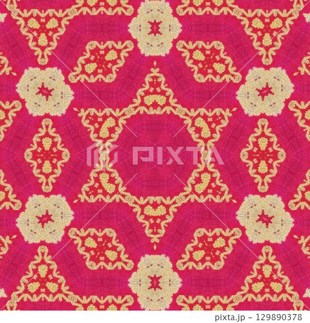 Embroidery and batik design concept. Antique art for clothing print, sublimation block, interior decoration idea. Abstract pattern for the carpet background Embroidery and batik design concept. Antique art for clothing print, sublimation block, interior decoration idea. Abstract pattern for the carpet background 129890378