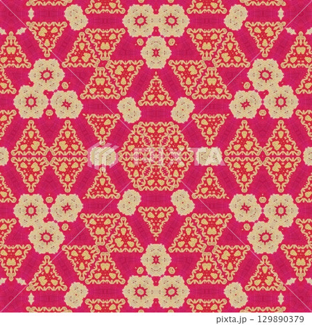 Embroidery and batik design concept. Antique art for clothing print, sublimation block, interior decoration idea. Abstract pattern for the carpet background Embroidery and batik design concept. Antique art for clothing print, sublimation block, interior decoration idea. Abstract pattern for the carpet background 129890379