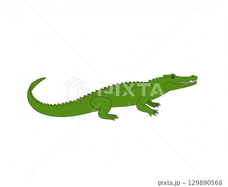 ワニのイラスト 129890568