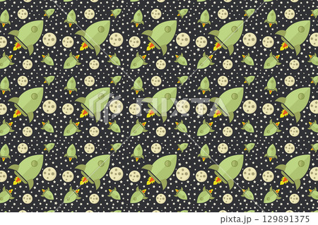 Rocket Pattern 129891375