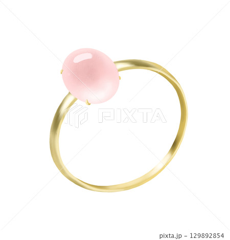ローズクォーツの指輪 ローズクォーツの指輪 129892854