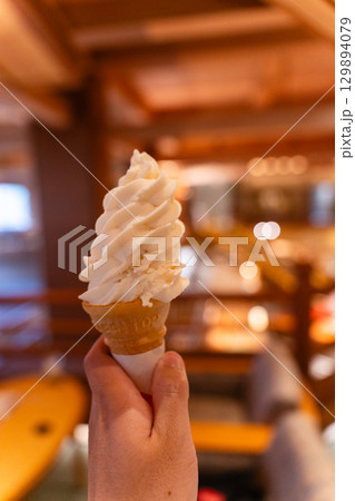 大川荘のソフトクリーム 129894079