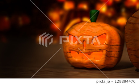 The Pumpkin Jack for Halloween orHoliday concept 3d Rendering. The Pumpkin Jack for Halloween orHoliday concept 3d Rendering. 129894470