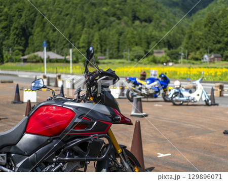夏の美山かやぶきの里　バイクツーリング 129896071