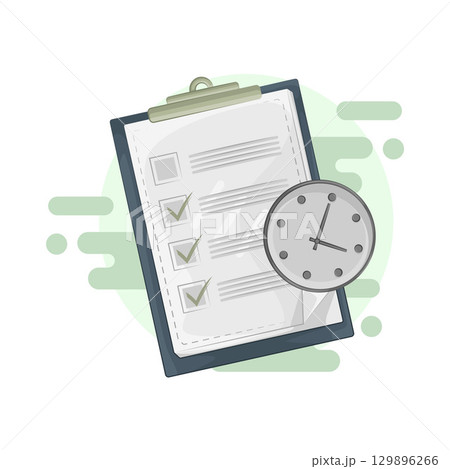 Illustration of Task Checkのイラスト素材 [129896266] - PIXTA