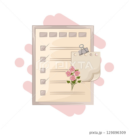 Illustration of Task Check Illustration of Task Check 129896309