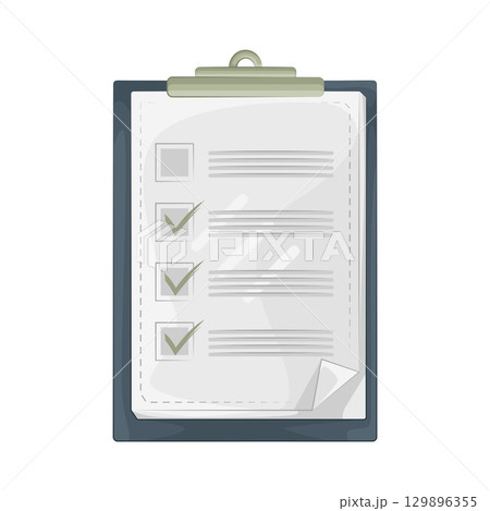 Illustration of Task Check  129896355