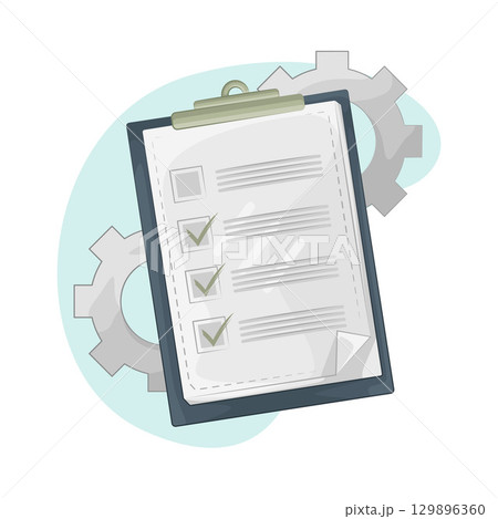 Illustration of Task Check  129896360