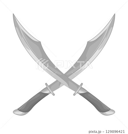 Illustration of Crossed Sword 129896421