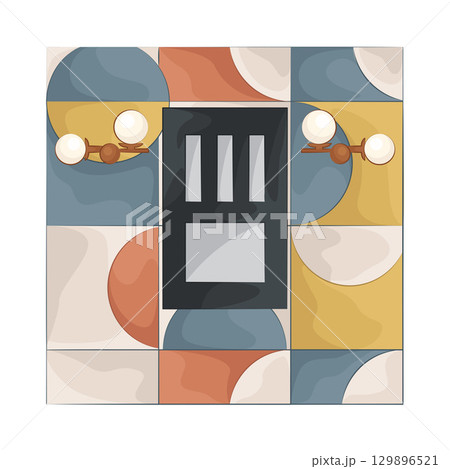 Illustration of Wall Illustration of Wall 129896521