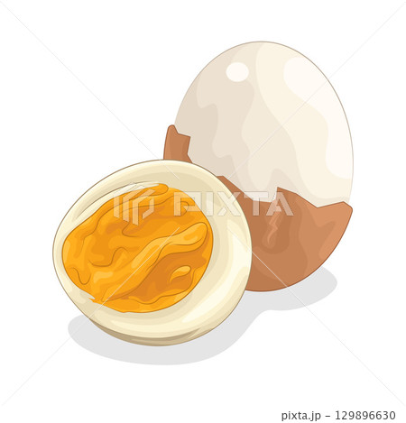 Illustration of Boiled Egg 129896630