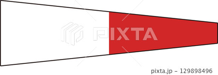 NATO信号旗「Interrogative」- 船舶・航海の信号 NATO信号旗「Interrogative」- 船舶・航海の信号 129898496