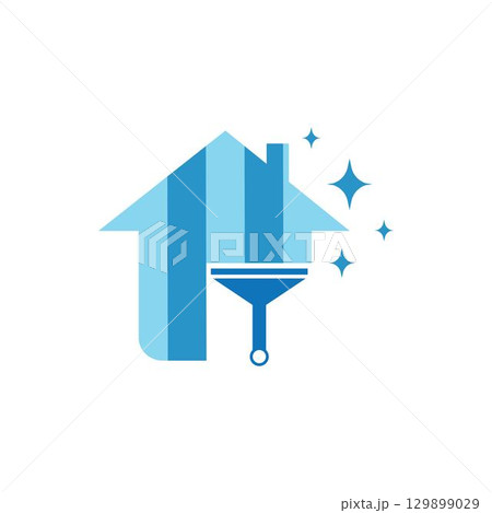 Cleaning logo and symbol ilustration vector template 129899029