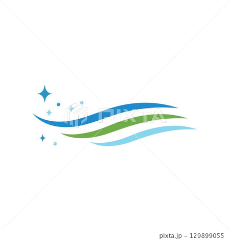 Cleaning logo and symbol ilustration vector template Cleaning logo and symbol ilustration vector template 129899055