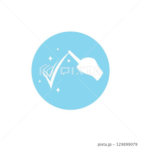 Cleaning logo and symbol ilustration vector template 129899079