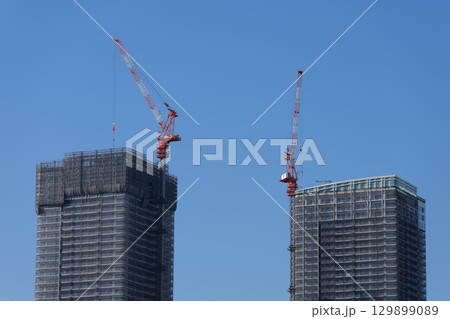 東京 タワーマンション 建設中 2025年 東京 タワーマンション 建設中 2025年 129899089