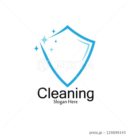 Cleaning logo and symbol ilustration vector template 129899143