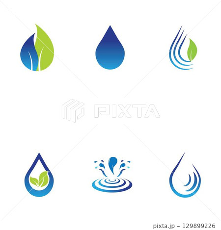 Water drop Logo Template vector 129899226