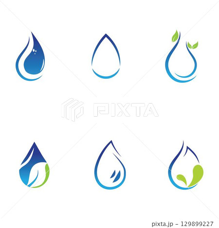 Water drop Logo Template vector 129899227