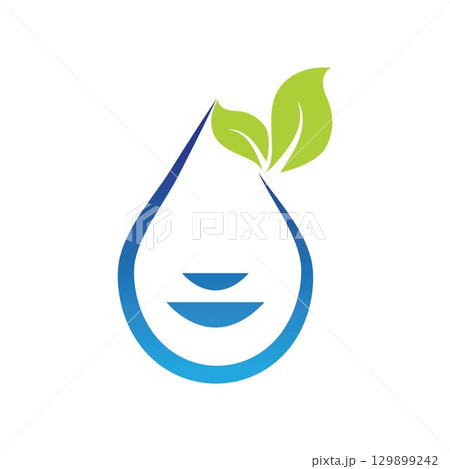 Water drop Logo Template vector 129899242