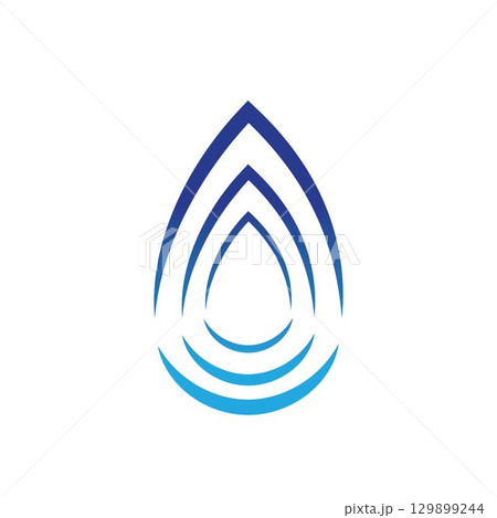 Water drop Logo Template vector 129899244