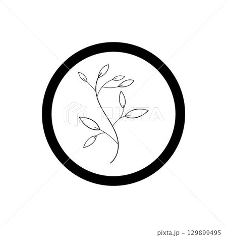 Beauty florist vector icon design template 129899495