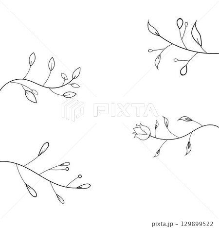 Beauty florist vector icon design template Beauty florist vector icon design template 129899522