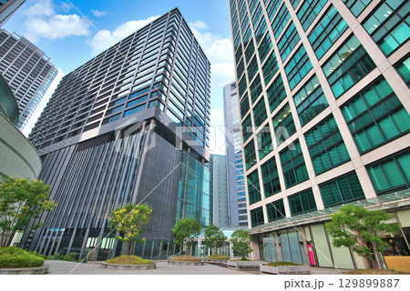 汐留巨大複合都市 シオサイトの超高層ビル群 汐留巨大複合都市 シオサイトの超高層ビル群 129899887