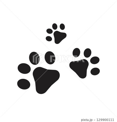 Paw Logo design vector illustration design template 129900111