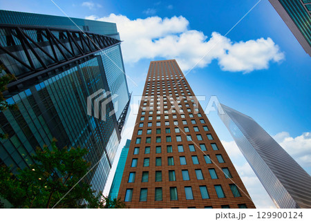汐留巨大複合都市 シオサイトの超高層ビル群 129900124