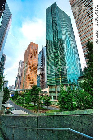 汐留巨大複合都市 シオサイトの超高層ビル群 汐留巨大複合都市 シオサイトの超高層ビル群 129900171