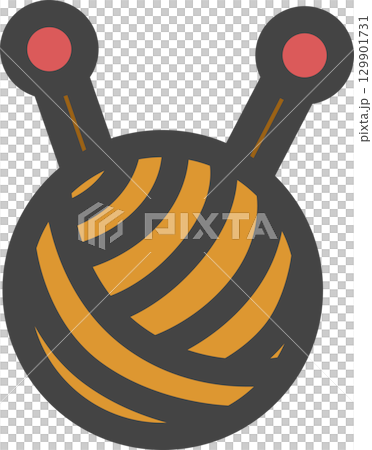 Color household appliances related single icon Yarn Color household appliances related single icon Yarn 129901731