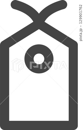 線画学校道具関連の単品アイコン しおり 線画学校道具関連の単品アイコン しおり 129901762