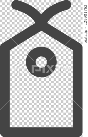線画学校道具関連の単品アイコン しおり 線画学校道具関連の単品アイコン しおり 129901762