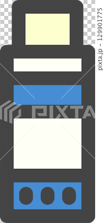 彩色學校用品圖示：膠棒 129901775