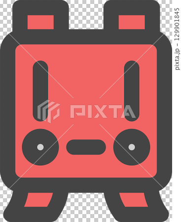 カラー学校道具関連の単品アイコン ランドセル カラー学校道具関連の単品アイコン ランドセル 129901845