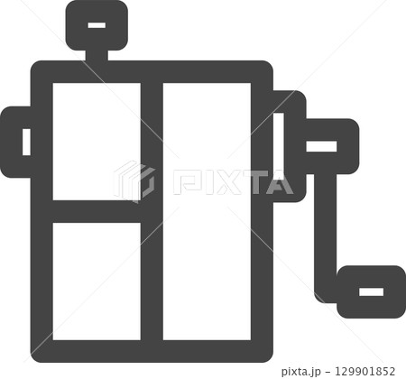 線画学校道具関連の単品アイコン 鉛筆削り 線画学校道具関連の単品アイコン 鉛筆削り 129901852