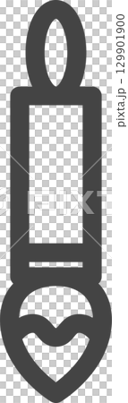 線画学校道具関連の単品アイコン 筆 線画学校道具関連の単品アイコン 筆 129901900