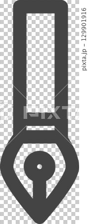 線條畫學習用品相關單一圖示：鋼筆 129901916