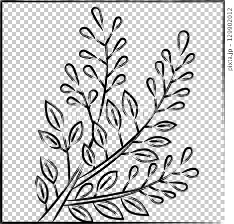 方形花扎、文月、萩、七月、萩渣 129902012