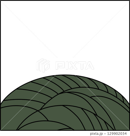 カラー正方形花札　葉月　芒　8月　芒のカス 129902034