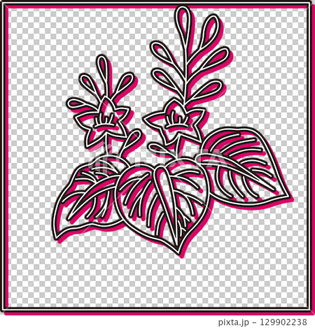 Color Shadow Square Hanafuda Cards - December, Paulownia, Paulownia Leaves Color Shadow Square Hanafuda Cards - December, Paulownia, Paulownia Leaves 129902238