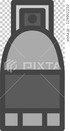 Color tool related single icon: Gas cylinder 129902250