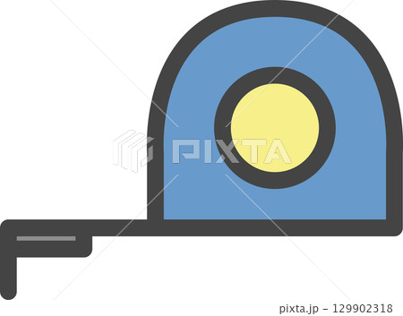 カラー工具類関連の単品アイコン メジャー カラー工具類関連の単品アイコン メジャー 129902318